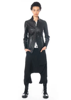 PAL OFFNER, Designer-Jacke Mit Großen Taschen Aus Sanftem Leder