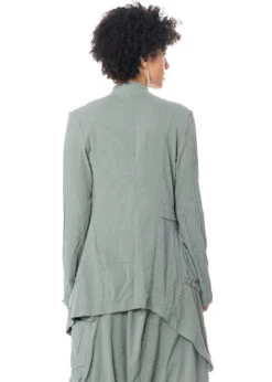 PAL OFFNER, Schmal Geschnittener, Asymmetrischer Frackmantel -Kleider Geschaft 02 0901 gr. 2 ash m. 02 1301 u. 02 1303 3