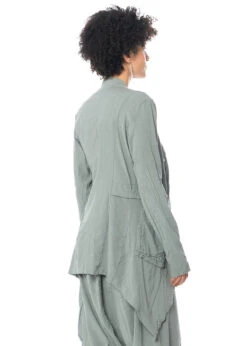 PAL OFFNER, Schmal Geschnittener, Asymmetrischer Frackmantel -Kleider Geschaft 02 0901 gr. 2 ash m. 02 1301 u. 02 1303 4