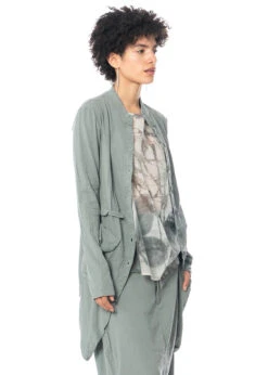 PAL OFFNER, Schmal Geschnittener, Asymmetrischer Frackmantel -Kleider Geschaft 02 0901 gr. 2 ash m. 02 1301 u. 02 1303 5