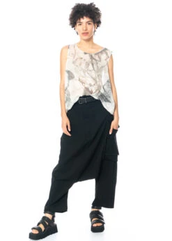 PAL OFFNER, Weite Ballonhose Aus Viskose-Leinen-Stretch