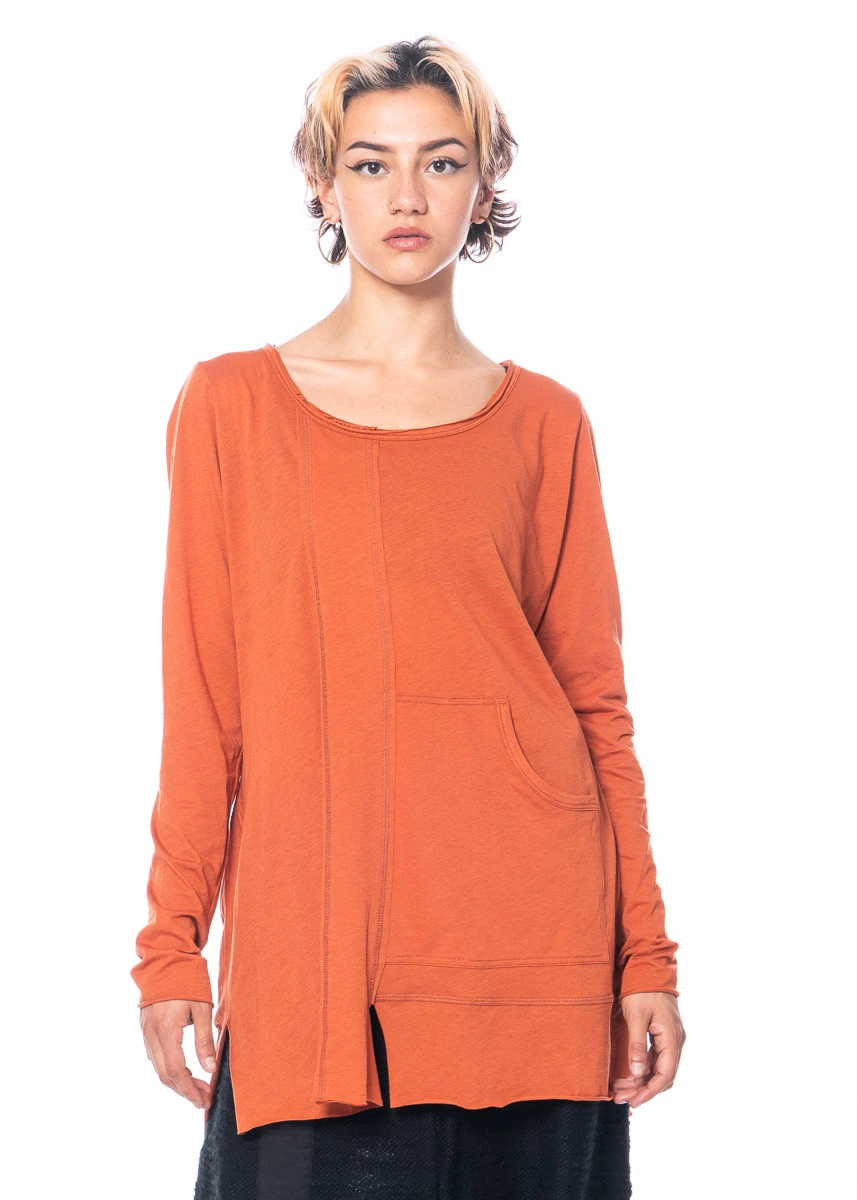 PAL OFFNER, Locker Geschnittenes Langarmshirt Mit Patch-Details 16 PAL OFFNER, Locker Geschnittenes Langarmshirt Mit Patch-Details – Bild 14