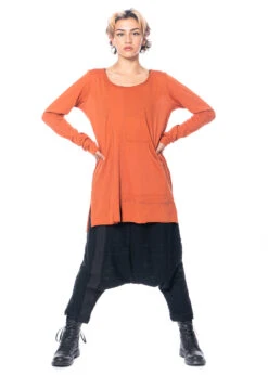 PAL OFFNER, Locker Geschnittenes Langarmshirt Mit Patch-Details 28 PAL OFFNER, Locker Geschnittenes Langarmshirt Mit Patch-Details -Kleider Geschaft 030202 300001 cinnamon 3 3