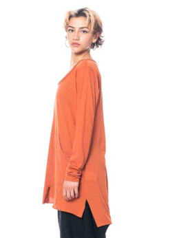 PAL OFFNER, Locker Geschnittenes Langarmshirt Mit Patch-Details 23 PAL OFFNER, Locker Geschnittenes Langarmshirt Mit Patch-Details -Kleider Geschaft 030202 300001 cinnamon 3 8