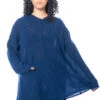 PAL OFFNER, Oversize Winterpullover Aus Alpaka-Strick Mit Gerippter Vordertasche -Kleider Geschaft 040202 320001 2