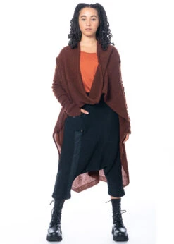 PAL OFFNER, Lange Und Kuschelige Strickjacke Aus Feinstem Alpaka-Wollgemisch -Kleider Geschaft 050202 320002