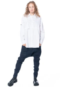 PLUSLAVIE PLÜ, Hose Mit Sehr Tiefem Schritt MY JEANS PANT -Kleider Geschaft 1027 my jeans m. 4001 a button u. trey