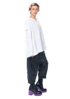 PLUSLAVIE PLÜ, Lederimitathose FEATHER PANT