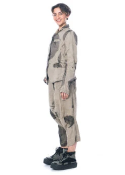 RUNDHOLZ, Voluminöse 7/8-Hose Aus 100% Leinen Mit Organisch-kreativem Druck 1231080107 -Kleider Geschaft 1080107 algeprint s 2