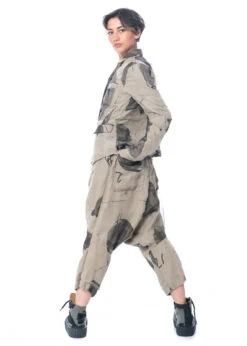 RUNDHOLZ, Voluminöse 7/8-Hose Aus 100% Leinen Mit Organisch-kreativem Druck 1231080107 -Kleider Geschaft 1080107 algeprint s 3