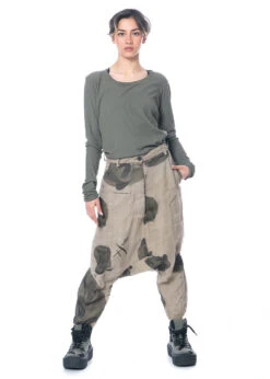 RUNDHOLZ, Voluminöse 7/8-Hose Aus 100% Leinen Mit Organisch-kreativem Druck 1231080107 -Kleider Geschaft 1080107 algeprint s 4
