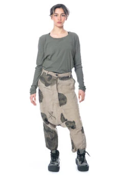 RUNDHOLZ, Voluminöse 7/8-Hose Aus 100% Leinen Mit Organisch-kreativem Druck 1231080107 -Kleider Geschaft 1080107 algeprint s 5