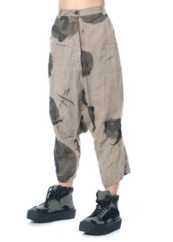 RUNDHOLZ, Voluminöse 7/8-Hose Aus 100% Leinen Mit Organisch-kreativem Druck 1231080107 -Kleider Geschaft 1080107 algeprint s 7