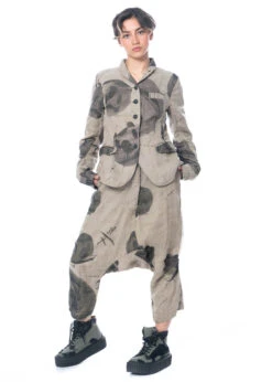 RUNDHOLZ, Voluminöse 7/8-Hose Aus 100% Leinen Mit Organisch-kreativem Druck 1231080107 -Kleider Geschaft 1080107 algeprint s 1