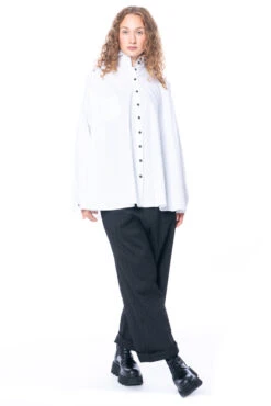 RUNDHOLZ, Gestreifte Hose Mit Hohem Bund Aus Leinengemisch 2231100101 -Kleider Geschaft 11001051 m. 1230407