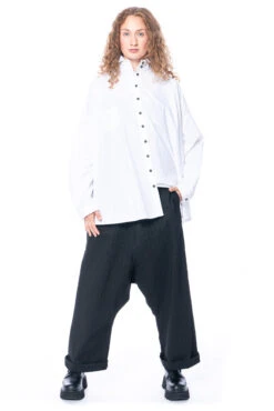 RUNDHOLZ, Gestreifte Hose Mit Hohem Bund Aus Leinengemisch 2231100101 -Kleider Geschaft 11001051 m. 1230407 3