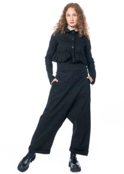 RUNDHOLZ, Gestreifte Hose Mit Hohem Bund Aus Leinengemisch 2231100101