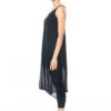 RUNDHOLZ  BLACK  LABEL, Transparentes Spaghettikleid Mit Plisseefalten 1223220905 -Kleider Geschaft 1223220905 2 1