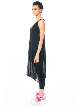 RUNDHOLZ  BLACK  LABEL, Transparentes Spaghettikleid Mit Plisseefalten 1223220905