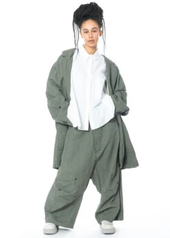 RUNDHOLZ, Oversized Mantel Aus 100% Leinen Mit Lässigem Reverskragen 1231091205 -Kleider Geschaft 1231091205 3 1