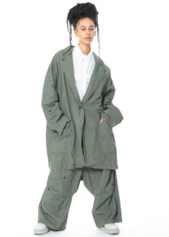 RUNDHOLZ, Oversized Mantel Aus 100% Leinen Mit Lässigem Reverskragen 1231091205 -Kleider Geschaft 1231091205 4 1