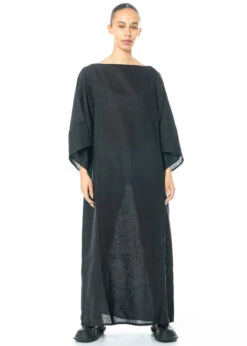 HINDAHL & SKUDELNY, Kimono-Kleid Aus Feinem Leinen -Kleider Geschaft 123k05 gr.