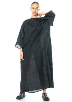 HINDAHL & SKUDELNY, Kimono-Kleid Aus Feinem Leinen -Kleider Geschaft 123k05 gr. m 6