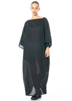 HINDAHL & SKUDELNY, Kimono-Kleid Aus Feinem Leinen