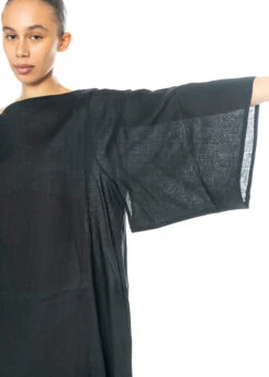 HINDAHL & SKUDELNY, Kimono-Kleid Aus Feinem Leinen -Kleider Geschaft 123k05 gr. m 9