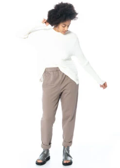 HINDAHL & SKUDELNY, Pullover Mit Rippenmuster 123P04 -Kleider Geschaft 123p04 ecru