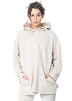 HINDAHL & SKUDELNY, Gemütlicher Pullover Mit Kapuze 123P09 -Kleider Geschaft 123p09 sand 2