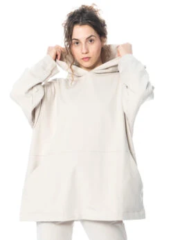 HINDAHL & SKUDELNY, Gemütlicher Pullover Mit Kapuze 123P09 -Kleider Geschaft 123p09 sand 3