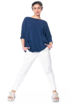 HINDAHL & SKUDELNY, Pullover Mit Taschen 123P16 -Kleider Geschaft 123p16 gr. l darknavy m.123h17 u. closed up 4