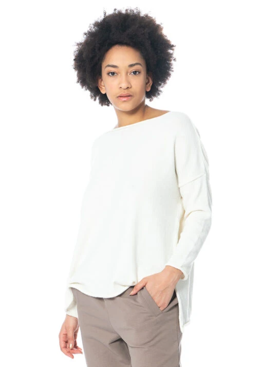 HINDAHL & SKUDELNY, Kastiger Pullover 123P25 -Kleider Geschaft 123p25 ecru 2