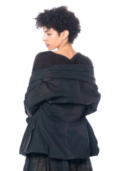 RUNDHOLZ, Taillierte Jacke Mit Ausgestellten Manschetten Aus Leinen-Baumwollgemisch 2231241101 -Kleider Geschaft 1241101 espressoprint s 11