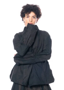 RUNDHOLZ, Taillierte Jacke Mit Ausgestellten Manschetten Aus Leinen-Baumwollgemisch 2231241101 -Kleider Geschaft 1241101 espressoprint s 9