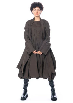 RUNDHOLZ, Taillierter Übergangsmantel In Effektvoller Knitter-Optik 2231241226 -Kleider Geschaft 1241226 kaffee 1240925 s