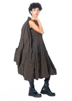 RUNDHOLZ, Taillierter Übergangsmantel In Effektvoller Knitter-Optik 2231241226 -Kleider Geschaft 1241226 kaffee 1240925 s 3