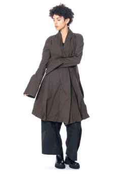 RUNDHOLZ, Taillierter Übergangsmantel In Effektvoller Knitter-Optik 2231241226 -Kleider Geschaft 1241226 kaffee s 6