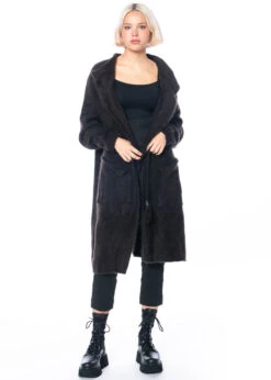 RUNDHOLZ, Asymmetrischer Onesize Mantel Aus Kuscheligem Waschbärfell 2231417208 -Kleider Geschaft 1417208