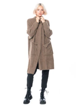 RUNDHOLZ, Asymmetrischer Onesize Mantel Aus Kuscheligem Waschbärfell 2231417208 -Kleider Geschaft 1417208 cappuccino os 6