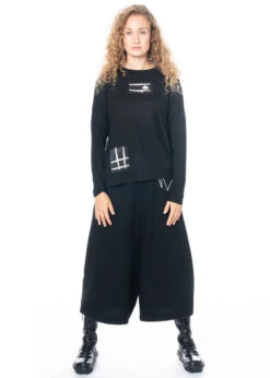 Yukai, Culotte Aus Schurwolle Mit Interessantem Muster 164h3