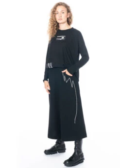 Yukai, Culotte Aus Schurwolle Mit Interessantem Muster 164h3 -Kleider Geschaft 164h3 4