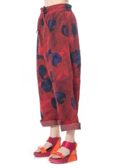 RUNDHOLZ DIP, Farbenfrohe Hose Mit Tiefem Schritt Und Kreativem Frühlingsmuster 1232000112 -Kleider Geschaft 2000112 redprint s 5