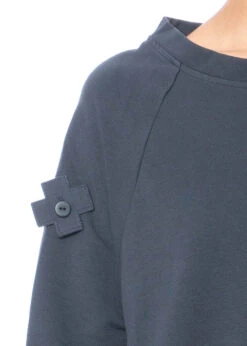 PLUSLAVIE PLÜ, Süsses Sweatshirt Mit Seitlichen Taschen TWO SWEAT -Kleider Geschaft 2024 twosweat anthra os