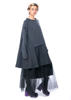 PLUSLAVIE PLÜ, Süsses Sweatshirt Mit Seitlichen Taschen TWO SWEAT -Kleider Geschaft 2024 twosweat anthra os 6