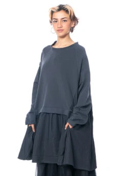 PLUSLAVIE PLÜ, Süsses Sweatshirt Mit Seitlichen Taschen TWO SWEAT -Kleider Geschaft 2024 twosweat anthra os 8