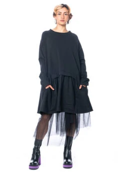 PLUSLAVIE PLÜ, Süsses Sweatshirt Mit Seitlichen Taschen TWO SWEAT -Kleider Geschaft 2024 twosweat black os 8