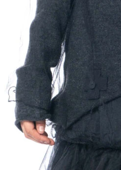 PLUSLAVIE PLÜ, Mit Netz überzogener Pullover MY MESH KNIT