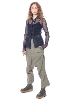 RUNDHOLZ DIP, Hose Mit Hoher Taille Und Sehr Tiefem Schritt 2232120102 -Kleider Geschaft 2120102 schilf s 4